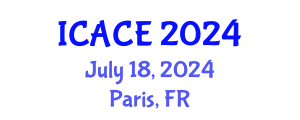 International Conference on Architectural and Civil Engineering (ICACE) July 18, 2024 - Paris, France