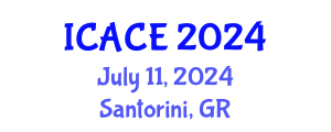 International Conference on Architectural and Civil Engineering (ICACE) July 11, 2024 - Santorini, Greece