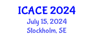 International Conference on Architectural and Civil Engineering (ICACE) July 15, 2024 - Stockholm, Sweden