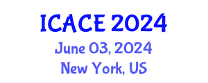 International Conference on Architectural and Civil Engineering (ICACE) June 03, 2024 - New York, United States