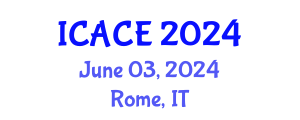 International Conference on Architectural and Civil Engineering (ICACE) June 03, 2024 - Rome, Italy