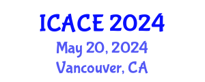 International Conference on Architectural and Civil Engineering (ICACE) May 20, 2024 - Vancouver, Canada