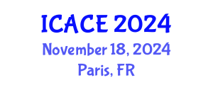 International Conference on Architectural and Civil Engineering (ICACE) November 18, 2024 - Paris, France