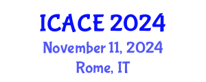International Conference on Architectural and Civil Engineering (ICACE) November 11, 2024 - Rome, Italy