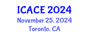 International Conference on Architectural and Civil Engineering (ICACE) November 25, 2024 - Toronto, Canada