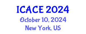 International Conference on Architectural and Civil Engineering (ICACE) October 10, 2024 - New York, United States