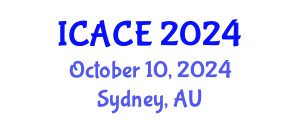 International Conference on Architectural and Civil Engineering (ICACE) October 10, 2024 - Sydney, Australia