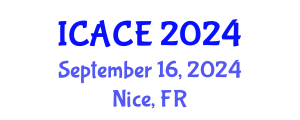 International Conference on Architectural and Civil Engineering (ICACE) September 16, 2024 - Nice, France