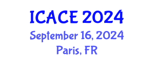 International Conference on Architectural and Civil Engineering (ICACE) September 16, 2024 - Paris, France