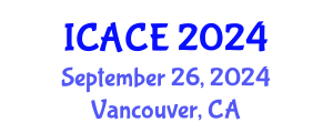 International Conference on Architectural and Civil Engineering (ICACE) September 26, 2024 - Vancouver, Canada