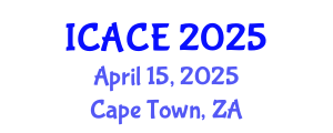 International Conference on Architectural and Civil Engineering (ICACE) April 15, 2025 - Cape Town, South Africa