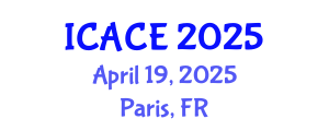 International Conference on Architectural and Civil Engineering (ICACE) April 19, 2025 - Paris, France