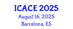 International Conference on Architectural and Civil Engineering (ICACE) August 16, 2025 - Barcelona, Spain