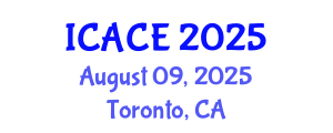International Conference on Architectural and Civil Engineering (ICACE) August 09, 2025 - Toronto, Canada