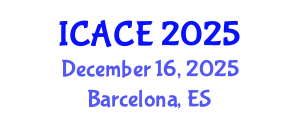 International Conference on Architectural and Civil Engineering (ICACE) December 16, 2025 - Barcelona, Spain