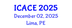 International Conference on Architectural and Civil Engineering (ICACE) December 02, 2025 - Lima, Peru