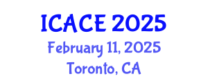 International Conference on Architectural and Civil Engineering (ICACE) February 11, 2025 - Toronto, Canada