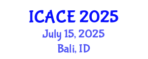 International Conference on Architectural and Civil Engineering (ICACE) July 15, 2025 - Bali, Indonesia