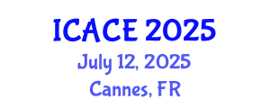 International Conference on Architectural and Civil Engineering (ICACE) July 12, 2025 - Cannes, France