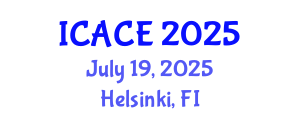 International Conference on Architectural and Civil Engineering (ICACE) July 19, 2025 - Helsinki, Finland