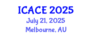 International Conference on Architectural and Civil Engineering (ICACE) July 21, 2025 - Melbourne, Australia