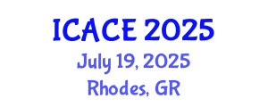 International Conference on Architectural and Civil Engineering (ICACE) July 19, 2025 - Rhodes, Greece