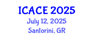 International Conference on Architectural and Civil Engineering (ICACE) July 12, 2025 - Santorini, Greece