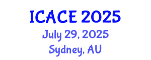 International Conference on Architectural and Civil Engineering (ICACE) July 29, 2025 - Sydney, Australia