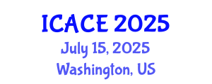 International Conference on Architectural and Civil Engineering (ICACE) July 15, 2025 - Washington, United States