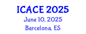 International Conference on Architectural and Civil Engineering (ICACE) June 10, 2025 - Barcelona, Spain