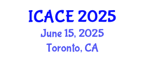 International Conference on Architectural and Civil Engineering (ICACE) June 15, 2025 - Toronto, Canada