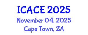 International Conference on Architectural and Civil Engineering (ICACE) November 04, 2025 - Cape Town, South Africa