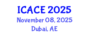 International Conference on Architectural and Civil Engineering (ICACE) November 08, 2025 - Dubai, United Arab Emirates