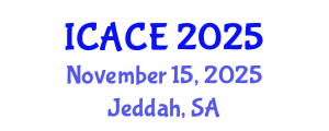 International Conference on Architectural and Civil Engineering (ICACE) November 15, 2025 - Jeddah, Saudi Arabia