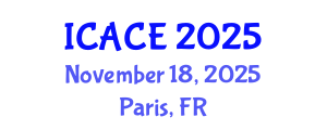 International Conference on Architectural and Civil Engineering (ICACE) November 18, 2025 - Paris, France