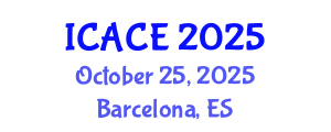 International Conference on Architectural and Civil Engineering (ICACE) October 25, 2025 - Barcelona, Spain