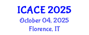 International Conference on Architectural and Civil Engineering (ICACE) October 04, 2025 - Florence, Italy