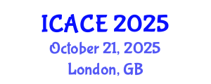 International Conference on Architectural and Civil Engineering (ICACE) October 21, 2025 - London, United Kingdom