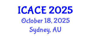 International Conference on Architectural and Civil Engineering (ICACE) October 18, 2025 - Sydney, Australia