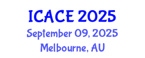 International Conference on Architectural and Civil Engineering (ICACE) September 09, 2025 - Melbourne, Australia
