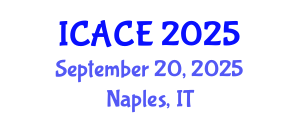 International Conference on Architectural and Civil Engineering (ICACE) September 20, 2025 - Naples, Italy