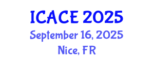 International Conference on Architectural and Civil Engineering (ICACE) September 16, 2025 - Nice, France