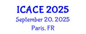 International Conference on Architectural and Civil Engineering (ICACE) September 20, 2025 - Paris, France