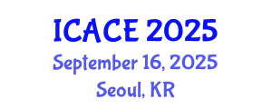 International Conference on Architectural and Civil Engineering (ICACE) September 16, 2025 - Seoul, Republic of Korea