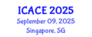International Conference on Architectural and Civil Engineering (ICACE) September 09, 2025 - Singapore, Singapore