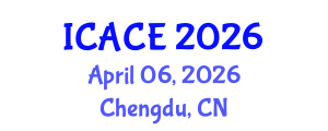 International Conference on Architectural and Civil Engineering (ICACE) April 06, 2026 - Chengdu, China International Conference on Architectural and Civil Engineering (ICACE) April 06, 2026 - Chengdu, China