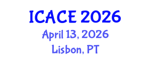 International Conference on Architectural and Civil Engineering (ICACE) April 13, 2026 - Lisbon, Portugal International Conference on Architectural and Civil Engineering (ICACE) April 13, 2026 - Lisbon, Portugal