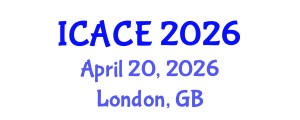 International Conference on Architectural and Civil Engineering (ICACE) April 20, 2026 - London, United Kingdom International Conference on Architectural and Civil Engineering (ICACE) April 20, 2026 - London, United Kingdom
