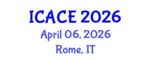 International Conference on Architectural and Civil Engineering (ICACE) April 06, 2026 - Rome, Italy