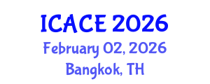 International Conference on Architectural and Civil Engineering (ICACE) February 02, 2026 - Bangkok, Thailand International Conference on Architectural and Civil Engineering (ICACE) February 02, 2026 - Bangkok, Thailand